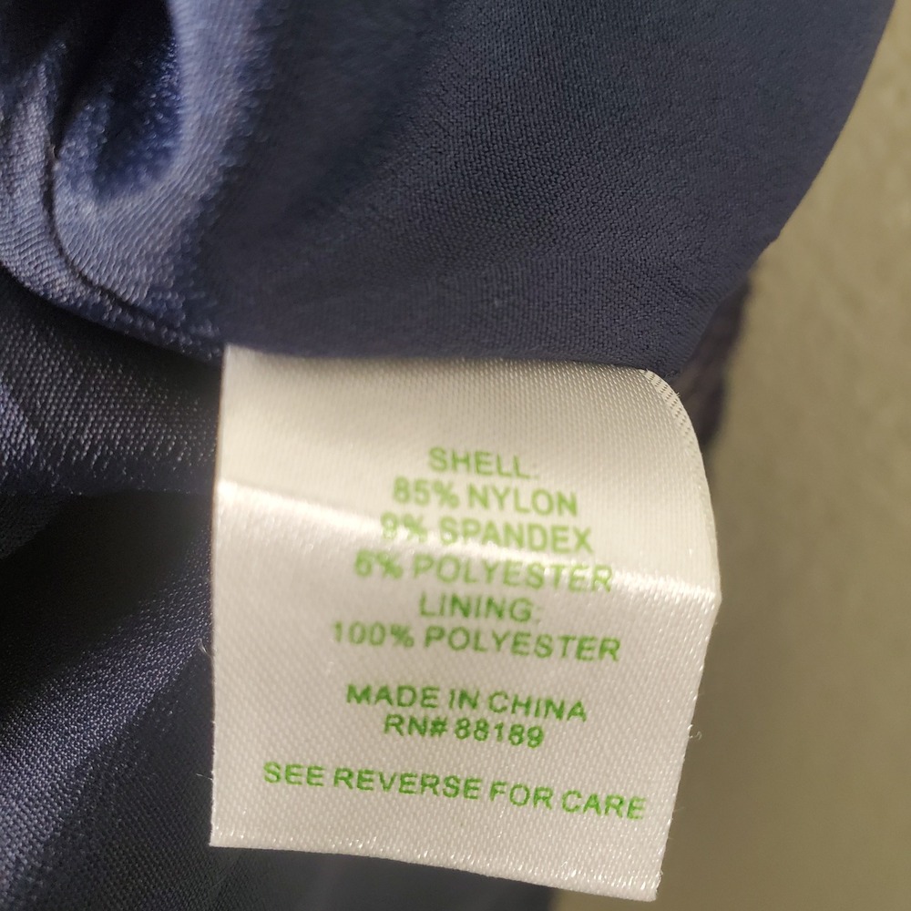 Lilly Pulitzer Resort Collection Navy Blue Metallic Silver Deanna Maxi Dress XS - Picture 8 of 13